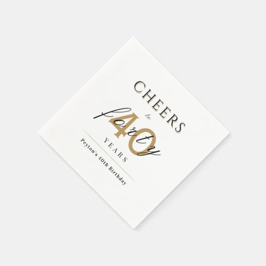 Serviette En Papier Moderne classe applaudit à la fête d'anniversaire  (Coin)