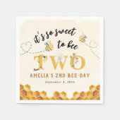 Serviette En Papier Moderne Cute C’est tellement doux d’être le 2e ann (Devant)