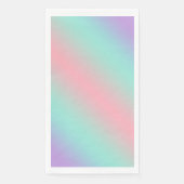 Serviette En Papier Moderne dégradé de menthe rose pastel (Devant)