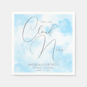 Serviette En Papier Moderne Dreamy Pastel Blue Cloud Neuf Fêtes des ma