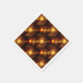 Serviette En Papier Moderne Élégant Bohème Doré Motif d'Art Abstrait # (Coin)