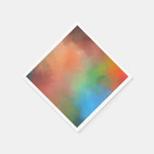 Serviette En Papier Moderne Élégant Modèle Coloré Abstrait Art (Coin)