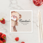 Serviette En Papier Moderne élégant nous pouvons attendre baby shower (En situation)