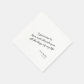 Serviette En Papier Moderne Élégant Vo Personnalisé Simple Mariage Ave (Coin)