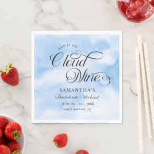 Serviette En Papier Moderne Elle Est Sur Cloud 9 Bachelorette Week-end