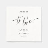 Serviette En Papier Moderne Fun Décontracté Cheers à aimer Cocktail Ma (Devant)