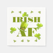 Serviette En Papier Moderne Funky IRISH AF (Devant)