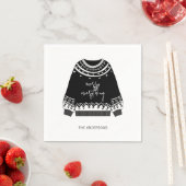 Serviette En Papier Moderne Joyeux Tout Jeu de Noël (En situation)