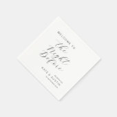 Serviette En Papier Moderne Minimal la nuit d'avant (Coin)