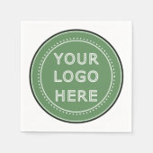 Serviette En Papier moderne, minimaliste et élégant (Devant)