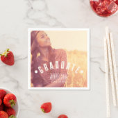 SERVIETTE EN PAPIER MODERNE | NAPKINS DE DIPLÔME 2014 (En situation)