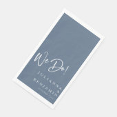 Serviette En Papier Moderne Nous Faisons Élégant Personnalisé Mariage (Coin)