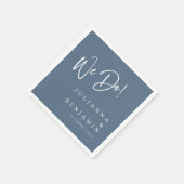 Serviette En Papier Moderne Nous Faisons Élégant Personnalisé Mariage (Coin)