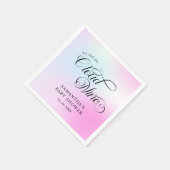 Serviette En Papier Moderne Pastel Pink Cloud Neuf Baby shower (Coin)