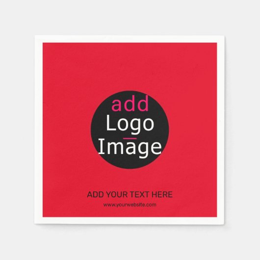 Serviette En Papier Moderne Professionnel Personnalisé Business Chic R (Devant)