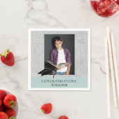 Serviette En Papier Moderne Rustique Félicitations Graduation Photo (En situation)