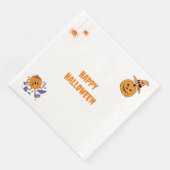 Serviette En Papier Moderne simple Citrouille d'Halloween (Coin)