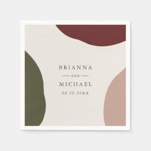 Serviette En Papier Moderne simple couleur automne Mariage