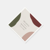 Serviette En Papier Moderne simple couleur automne Mariage (Coin)