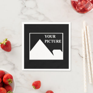 Serviette En Papier Moderne simple Créez votre propre image Mariage