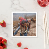 Serviette En Papier Moderne superposition de couleur modifiable pour p (En situation)