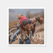 Serviette En Papier Moderne superposition de couleur modifiable pour p (Devant)