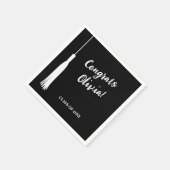 Serviette En Papier Moderne Tassel Grad 2024 Grad Grad Grad Grad Gradu (Coin)