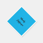 Serviette En Papier Moderne tendance Élégant Bleu Simple Simple Ajoute (Coin)