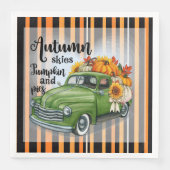 Serviette En Papier Moderne Thanksgiving Belle collection d'automne (Devant)
