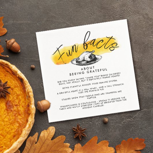 Serviette En Papier Moderne Thanksgiving Fun Fun Fun Fun Fun Fun Aquar