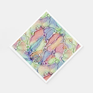 Serviette En Papier Modes de vie - Art neurographique Motif 1
