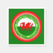 Serviette En Papier Modifier Correspondance Welsh Dragon St David's Da (Devant)
