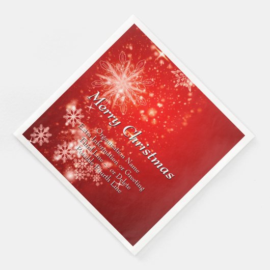 Serviette En Papier Modifier tout le texte Organisation Noël (Coin)