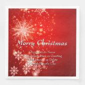 Serviette En Papier Modifier tout le texte Organisation Noël (Devant)