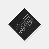 Serviette En Papier Modules modernes et typographiques Nappy New Year (Coin)