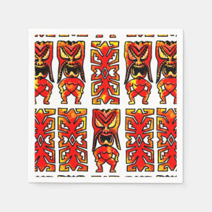 Serviette En Papier Mog Mog Tiki Guerrier serviettes