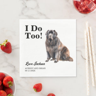 Serviette En Papier Moi aussi ! Chien de Terre-Neuve Animal de compagn