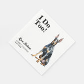 Serviette En Papier Moi Aussi ! Doberman Pinscher Chien Mariage animal (Coin)
