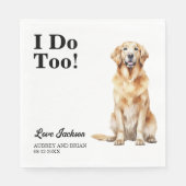 Serviette En Papier Moi Aussi ! Golden Retriever chien animal (Devant)