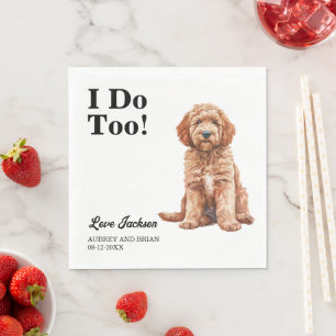Serviette En Papier Moi Aussi ! Goldendoodle chien animal