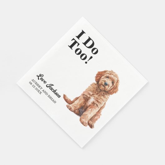 Serviette En Papier Moi Aussi ! Goldendoodle chien animal (Coin)