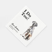 Serviette En Papier Moi Aussi ! Grand animal de compagnie de chien de  (Coin)