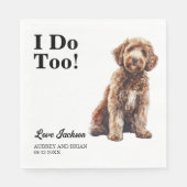Serviette En Papier Moi Aussi ! Labradoodle chien animal (Devant)