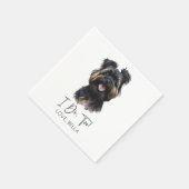 Serviette En Papier Moi Aussi ! Mariage de chien Affenpinscher (Coin)