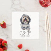 Serviette En Papier Moi Aussi ! Mariage de chiens Havanais (En situation)