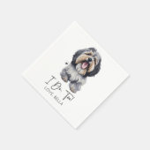 Serviette En Papier Moi Aussi ! Mariage de chiens Havanais (Coin)
