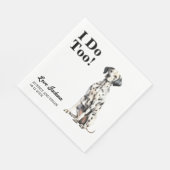 Serviette En Papier Moi Aussi ! Mariage pour animal de compagnie Dalma (Coin)