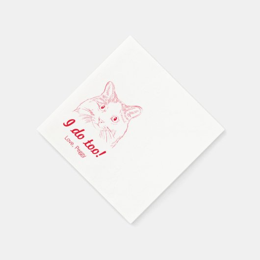 Serviette En Papier Moi aussi ! Napkins Mariage (Coin)