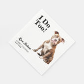 Serviette En Papier Moi Aussi ! Pitbull Chien mariage animal (Coin)
