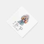 Serviette En Papier Moi Aussi ! Poodle chien Mariage animal de compagn (Coin)